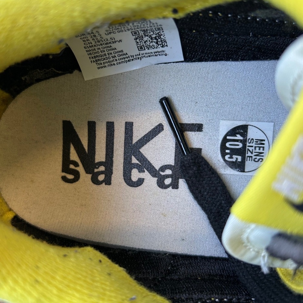 Nike x Sacai x Undercover LDWaffle Black Bright Citron DJ4877-001 Mens Size 10.5 - Picture 8 of 15